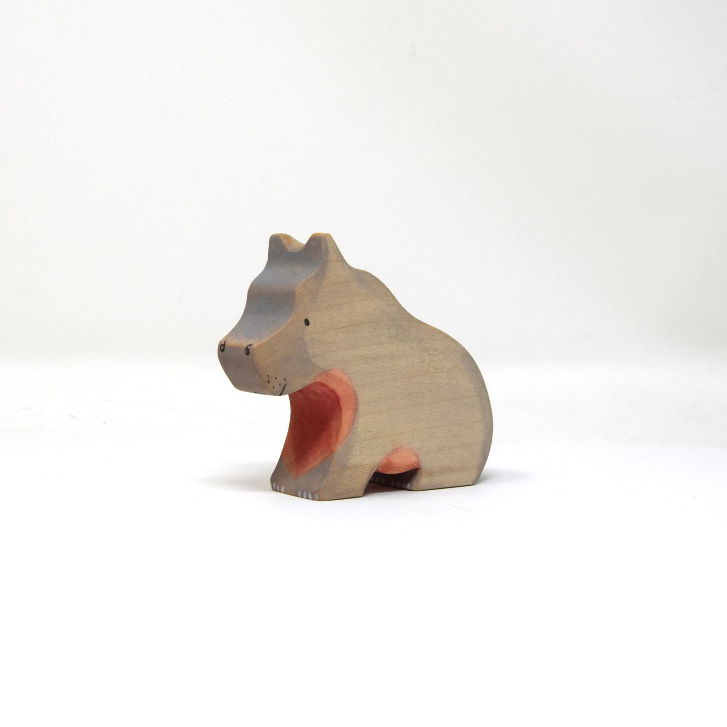 Wooden Hippo Calf